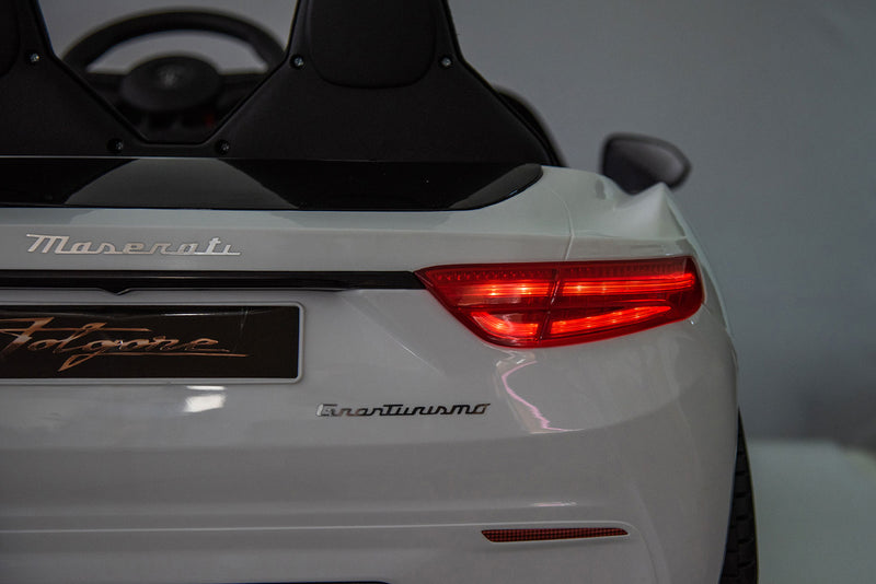 Macchina Elettrica per Bambini Licenza Maserati Folgore 12V Bianco  