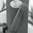 Ombrellone da Giardino Nettuno Lux Decentrato 3x4 m in Alluminio Nero Telo Grigio Scuro