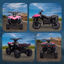 Quad Elettrico per Bambini ATV con Batteria Ricaricabile 6V Fari LED e Musica Rosa      