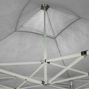 Gazebo Richiudibile Pieghevole 3x2m in Acciaio e PVC Impermeabile Bianco