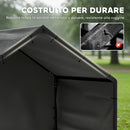 Cuccia per Cani Tutte le Taglie 125x110x93 cm da Esterno in Tessuto Oxford Nero      