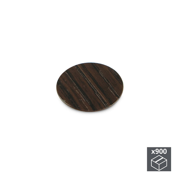 Emuca Klebeloch-Abdeckkappen 20 mm Wengà-Effekt 900 Stück acquista