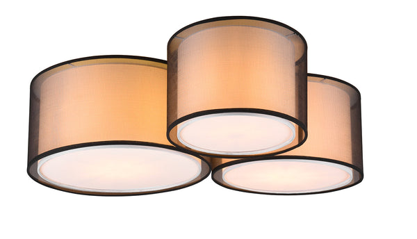 online Plafoniera da Interno Attacco E27 in Metallo Nero Opaco