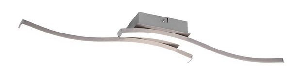 prezzo Plafoniera da Interno a LED SMD in Metallo Nickel Opaco