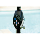 Ombrellone da Giardino in Alluminio Ø2,70m con Luci e Bluetooth Vorghini Trendy Antracite e Ecrù