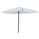 Ombrellone Quadrato da Giardino 3x3 m Palo Ø48 mm Struttura in Acciaio Esterno Bianco