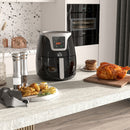 Friggitrice Elettrica ad Aria Calda 1500W Capacità 3,5L 34,5x28,1x30,6 cm Nera