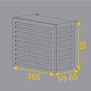 Copri Condizionatore 105x95x65 cm in Alluminio Blade L Bianco