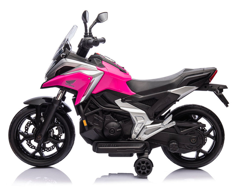 Moto Elettrica per Bambini 12V con Licenza Honda NC 750 Rosa