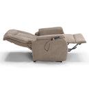 Poltrona Alzapersona Elettrica 2 Motori 76x96x105 cm in Tessuto Boston Fango