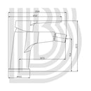 Rubinetto Miscelatore per Bidet in Ottone 5x13,4x11,7cm TFT Bonnie Cromato