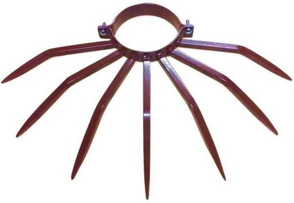 Diebstahlschutz mit Stahlspikes für Fallrohre Außen Ø120 mm Braun sconto