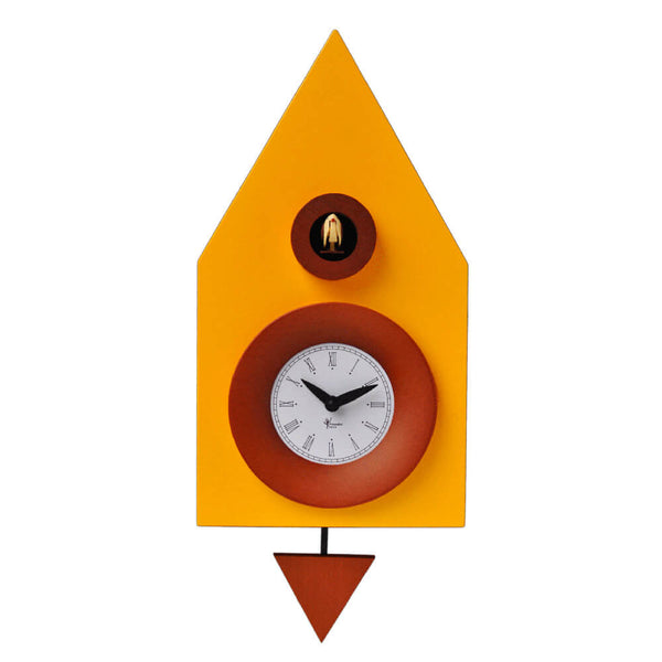 Wandkuckucksuhr 20X36X13Cm Pirondini Italia Dark Yellow Melon sconto
