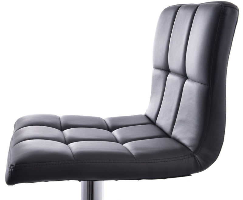 Sgabello con Alzata a Gas e Seduta Girevole in Similpelle Vandi Rosso