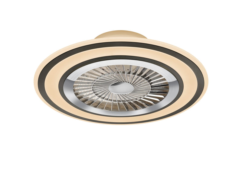 Plafoniera Ventilatore da Interno a led in PLASTICA Nero Opaco