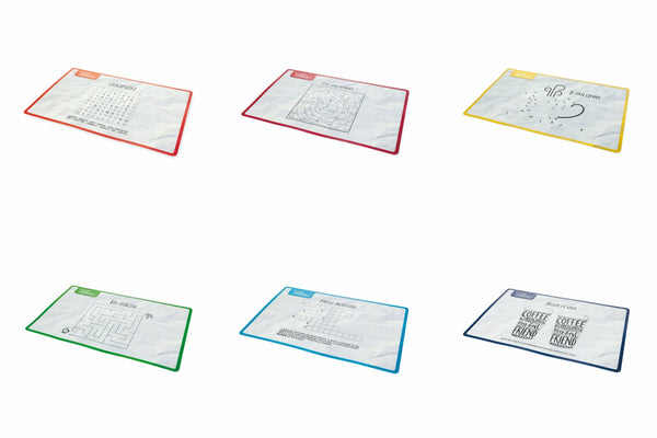 Set mit 6 PVC-Tischsets 43x28 ​​​​cm Villa d'Este Home Tivoli Enigmistica prezzo