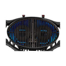 Barbecue a Gas GPL 2 Fuochi 5,2kW 2 Ripiani con Carrello Twin Grill Rosso