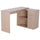 Eckschreibtisch mit 2 Regalen und 2 Schubladen Eichenholz 117x82x74 cm