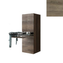 Mobile Lavanderia a Colonna per Lavatrice o Asciugatrice con Asse da Stiro e Ante 70x70x192A cm in Nobilitato Unika Olmo Naturale