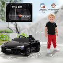 Macchina Elettrica per Bambini 12V con Licenza Audi E-Tron GT Nera