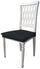 Set mit 2 Stretch-Stuhlhussen aus dunkelgrauem Leslie-Polyester