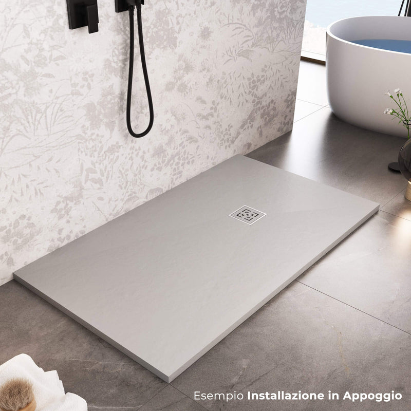 Piatto Doccia in Pietra Bonussi Canton Grigio Chiaro Varie Misure