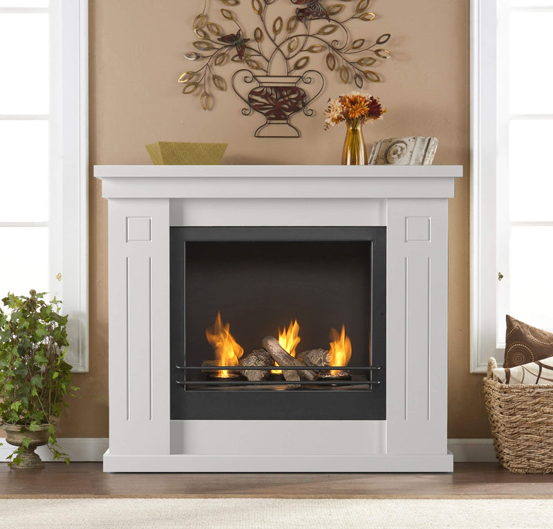 Camino a Bioetanolo da Pavimento 98x83 cm Vannini Raffaello Bianco