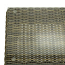 Tavolino da Giardino Quadrato in Polyrattan Baltimora Grigio