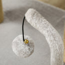 Albero per Gatti con Tiragraffi 48x38x42 cm con Lettino e Palline in Juta Grigio      