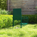 Gabbia Trappola per Animali Piccoli 100x25x28 cm conPorta e Maniglia in Acciaio Verde Scuro      
