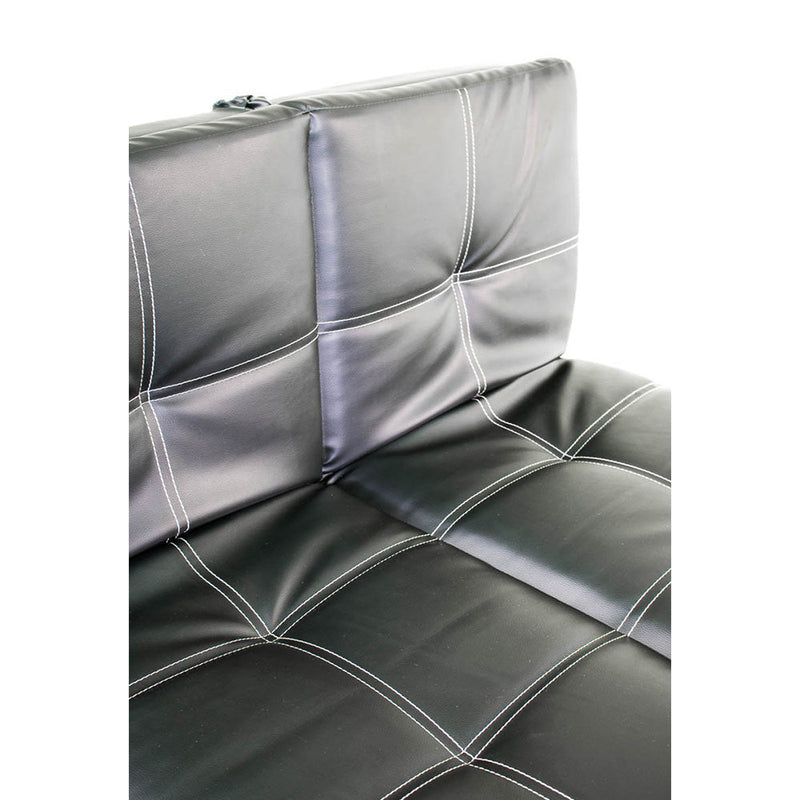 Divano Letto Prontoletto Bologna Rivestimento in Similpelle Nero