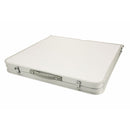 Set Tavolo Valigia con 4 Sgabelli Richiudibili Pic-Quick Salvaspazio in MDF e Alluminio Bianco e Verde      