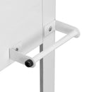 Fioriera Orto Rialzato da Giardino 97x56x90 cm in Metallo con Ruote Bianco