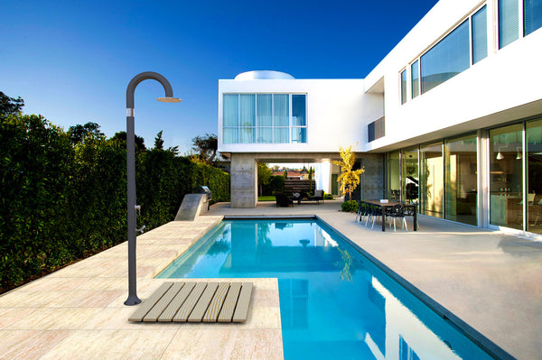 online Doccia da Esterno Giardino Miscelatore e Lavapiedi Arkema Funny Yin Dove Grey