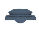 Copripiumino con Sacco e Federe Linea Water Washed Blu