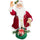 Weihnachtsmannpuppe H80 cm mit Lichtern und roter Bewegung