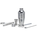 Set da Cocktail Con Shaker Pinza Ghiaccio Misurino Cucchiaio Strainer Barman