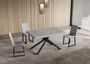 Tavolo Allungabile 120/204x80 cm Niket Cashmere Gambe Antracite      