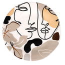 Piatto da Portata Ø38x4 cm  in Ceramica VdE Tivoli 1996 Face to grey 