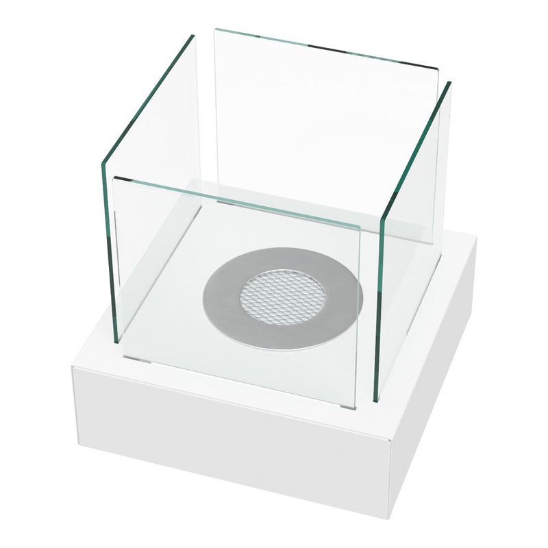 Camino a Bioetanolo da Tavolo 30x30 cm Flig Provicence 3 Bianco