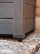 Fioriera da Giardino 42x42x40 cm in Polipropilene Trama 001 Almond Mandorla