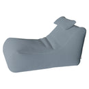 Lettino Chaise Lounge 120x70x65 cm con Cuscino in Poliestere Armonia Grigio Chiaro