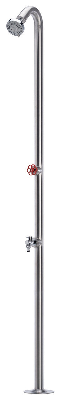 Gartendusche mit Belfer 42D1 Edelstahlhahn acquista