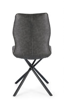 Set 2 Sedie 50x66x94h cm Kepler Pu Antracite 