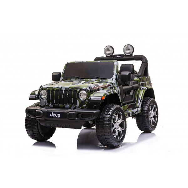 prezzo Macchina Elettrica per Bambini Fuoristrada Jeep Wrangler Rubicon 12V con Telecomando Mimetico
