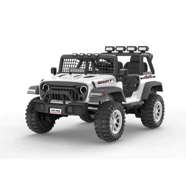 Auto Elettrica per Bambini Offroad 2 Posti Gravity XMX-655 con Telecomando Batteria 12V Bianco online