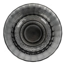 Set 2 Insalatiere con Decoro in Rilievo in Vetro VdE Tivoli 1996 Imperial Fumè e Grigio