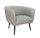 Poltrona 76x70x68h cm Avril Grigio Bouclè
