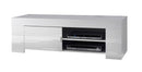 Mobile TV 1 Porta 2 Nicchie 140x50x45cm TFT  Eos Bianco Lucido