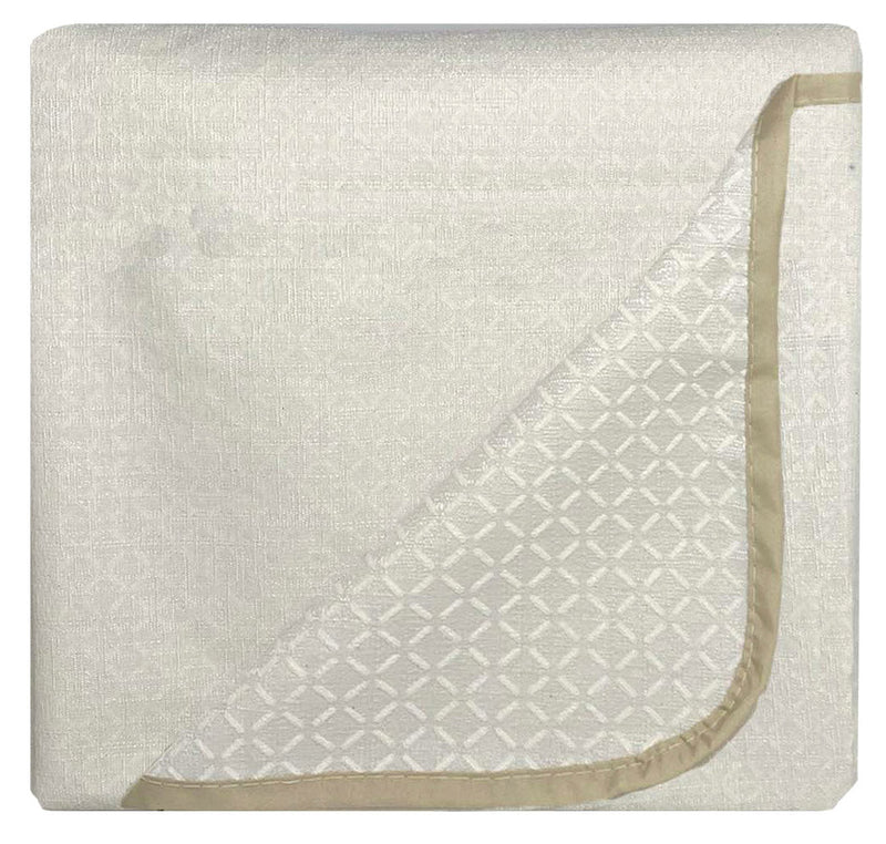 Copridivano in Poliestere con Penisola Destra Panna Varie Misure